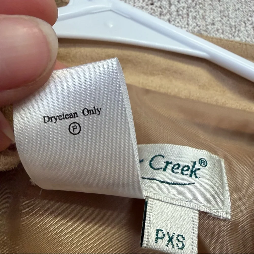 Tan Suede coldwater creek Women's Jacket, size petite XS - Picture 4 of 5